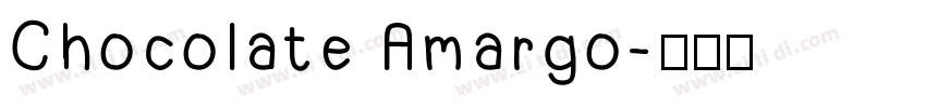 Chocolate Amargo字体转换
